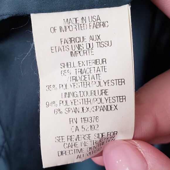 Helmut Lang Dress Size S Deep Teal Blue Green Shift Lined Designer - Picture 7 of 8